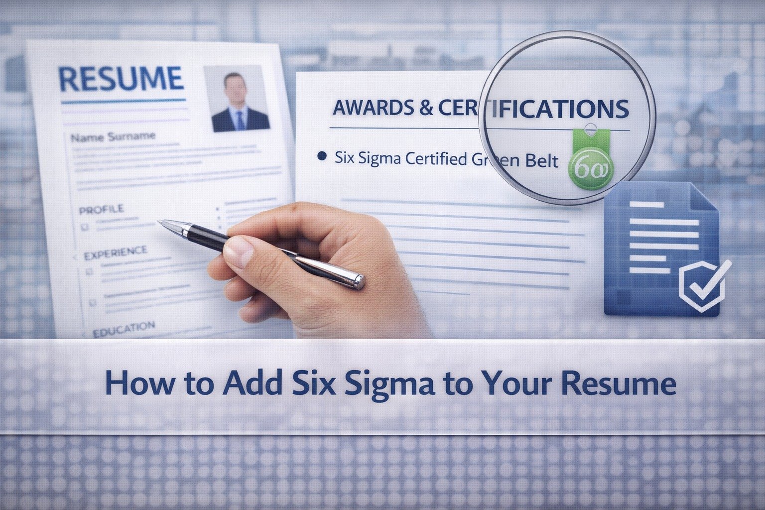 How to Add Six Sigma to Your Resume