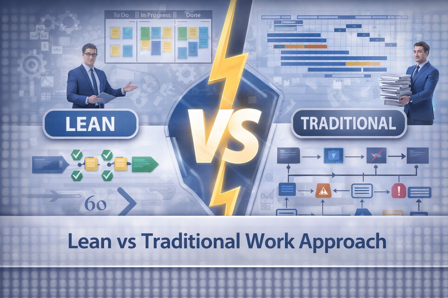&nbsp;Lean vs Traditional Work Approach
&nbsp;